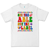 White see the able not the label Premium Tee - CowhideDigitalArt