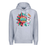 Heather Grey western certified nurse asistant  medical instruments Premium Hoodie - BarkalooDesign