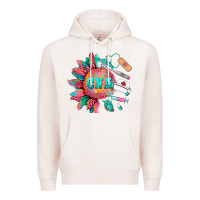 Pale Pink western certified nurse asistant  medical instruments Premium Hoodie - BarkalooDesign