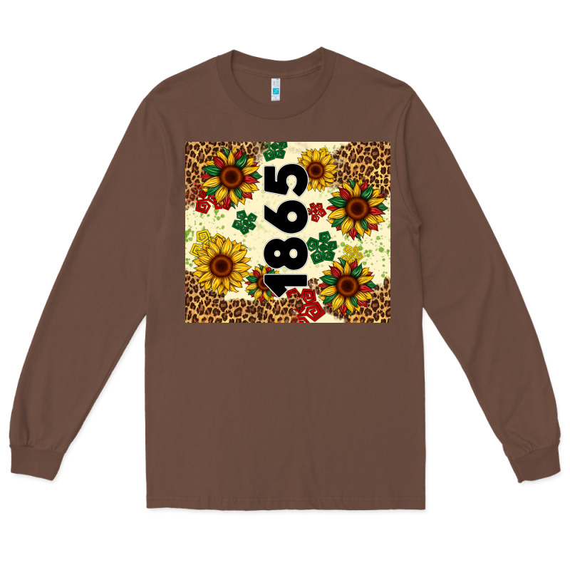 Juneteenth 1865 Sunflowers Long Sleeve Tee by Artiststas | Teevron