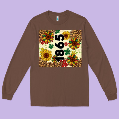 Juneteenth 1865 Sunflowers Long Sleeve Tee Designed By Artiststas