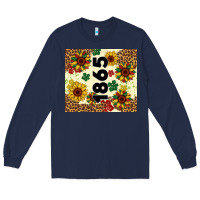 Navy juneteenth 1865 sunflowers Long Sleeve Tee - Artiststas