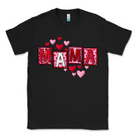 Black Mother's Day mama hearts Classic Tee - FaDigitalArtStudio