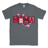 Charcoal Heather Mother's Day mama hearts Classic Tee - FaDigitalArtStudio