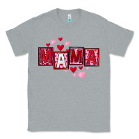Heather Grey Mother's Day mama hearts Classic Tee - FaDigitalArtStudio