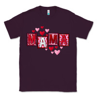Plum Mother's Day mama hearts Classic Tee - FaDigitalArtStudio