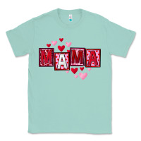 Seafoam Mother's Day mama hearts Classic Tee - FaDigitalArtStudio