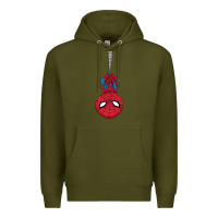 Army Green the spider kids cartoon Premium Hoodie - linhVisuals