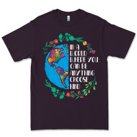 Plum Autism Awareness Kindness Puzzle Earth Premium Tee - CowhideDigitalArt