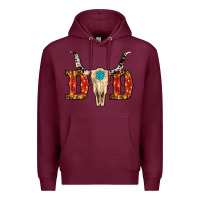 Burgundy christmas dad (1) Premium Hoodie - RanaPortraitStore