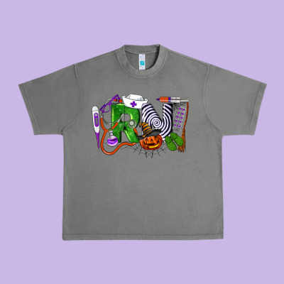 Halloween Rn Registered Nurse Urban Heavy Tee Designed By Lillyallendesigns