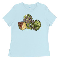 Baby Blue Artichoke Ladies Tee - LillyAllenDesigns
