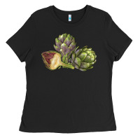Black Artichoke Ladies Tee - LillyAllenDesigns