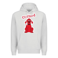 Dove Grey clifford the big red dog 98093899 Premium Hoodie - linhVisuals