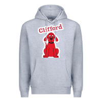 Heather Grey clifford the big red dog 98093899 Premium Hoodie - linhVisuals