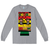 Heather Grey juneteenth freedom day 12 oz can cooler (slim) 2 Long Sleeve Tee - Artiststas