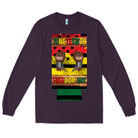 Plum juneteenth freedom day 12 oz can cooler (slim) 2 Long Sleeve Tee - Artiststas