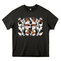Asphalt cowhide brushstrokes Heavy Core Tee - RanaPortraitStore