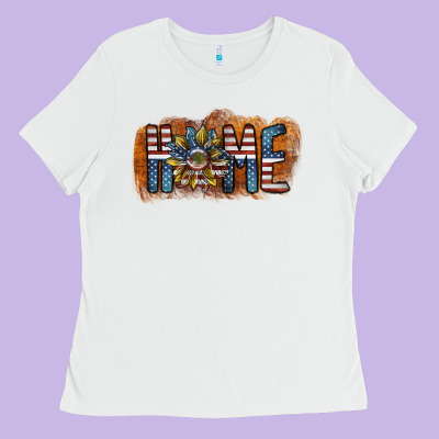 Home America Ladies Tee Designed By Sublimationcraftshop