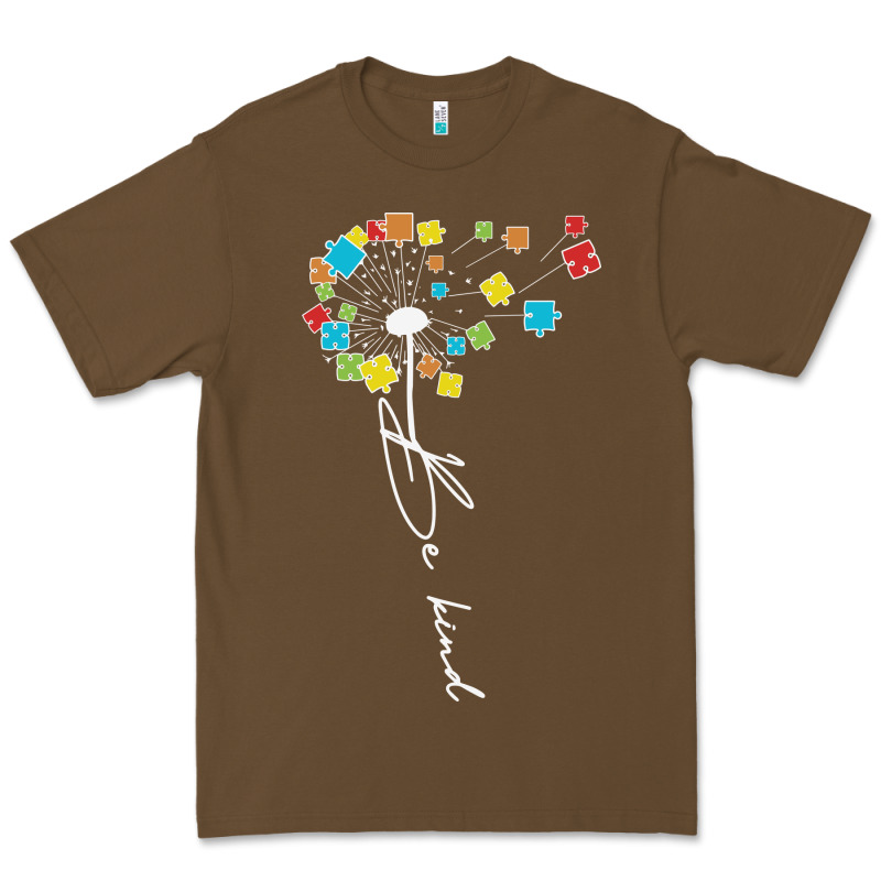 Dandelion Autism Puzzle Be Kind Premium Tee by CowhideDigitalArt | Teevron