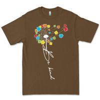 Cacao Dandelion Autism Puzzle Be Kind Premium Tee - CowhideDigitalArt