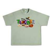 Oil Green halloween teacher Urban Heavy Tee - LillyAllenDesigns