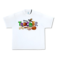 White halloween teacher Urban Heavy Tee - LillyAllenDesigns