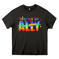 Asphalt Always An Ally Pride LGBTQ Heavy Core Tee - BundleAndBundleShop