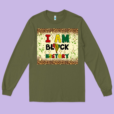 I Am Black History Long Sleeve Tee Designed By Artiststas