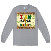 Heather Grey i am black history Long Sleeve Tee - Artiststas