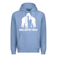 Colony Blue bigfoot t  shirt believe this t  shirt Premium Hoodie - linhVisuals