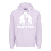 Lilac bigfoot t  shirt believe this t  shirt Premium Hoodie - linhVisuals