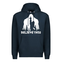 Navy bigfoot t  shirt believe this t  shirt Premium Hoodie - linhVisuals