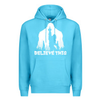 Ocean Blue bigfoot t  shirt believe this t  shirt Premium Hoodie - linhVisuals