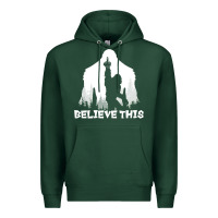 Sports Green bigfoot t  shirt believe this t  shirt Premium Hoodie - linhVisuals
