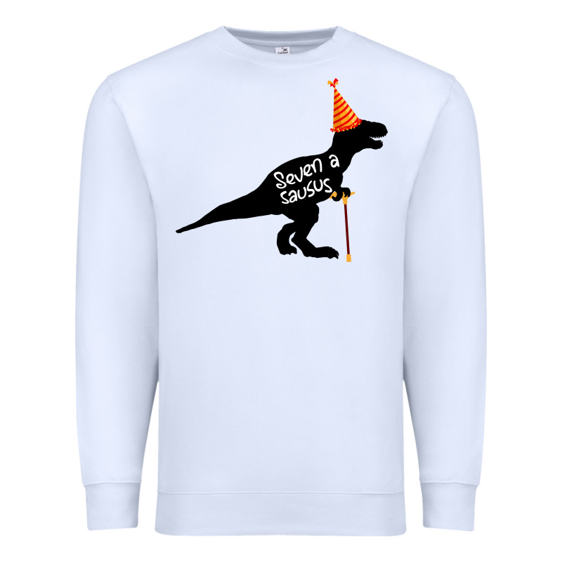 Seven A Saurus Premium Sweatshirt by Bettercallsaul | Teevron