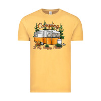 Vintage Mustard camping is my happy place Vintage Tee - SublimationCraftShop