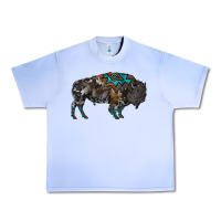 Grape Ice cowhide bison Urban Heavy Tee - RanaPortraitStore