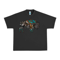 Pigment Black cowhide bison Urban Heavy Tee - RanaPortraitStore