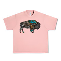 Salmon cowhide bison Urban Heavy Tee - RanaPortraitStore