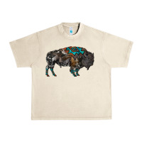 Sandshell cowhide bison Urban Heavy Tee - RanaPortraitStore