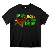 Black lucky dude saint patrick's bearded man Heavy Core Tee - FaDigitalArtStudio