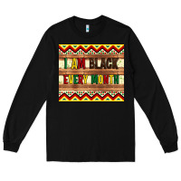 Black i am black every month Long Sleeve Tee - Artiststas