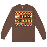 Chestnut i am black every month Long Sleeve Tee - Artiststas