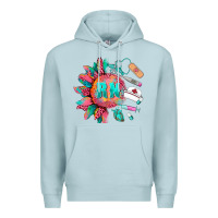 Blue Mist western registered nurse  medical instruments Premium Hoodie - BarkalooDesign