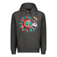 Charcoal Heather western registered nurse  medical instruments Premium Hoodie - BarkalooDesign
