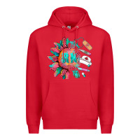 Red western registered nurse  medical instruments Premium Hoodie - BarkalooDesign