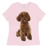 Bubblegum Pink Poodles Dog lllustrations Ladies Tee - LillyAllenDesigns