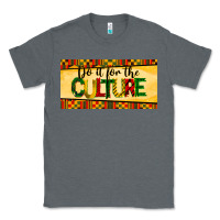 Charcoal Heather do it for the culture license plate Classic Tee - BarkalooDesign