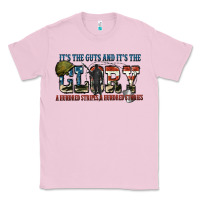 Bubblegum Pink It's the guts and it's the glory a hundred stripes Classic Tee - FaDigitalArtStudio